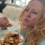 Virginia Madsen Instagram - Not like I’m that into this but I like nachos and I’m sitting next to a Kansan sooooo…