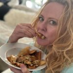Virginia Madsen Instagram - Not like I’m that into this but I like nachos and I’m sitting next to a Kansan sooooo…