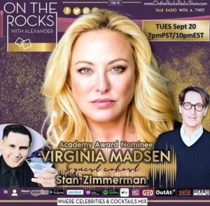 Virginia Madsen Instagram - Repost from @zimmermanstan
•
Really looking forward to returning to ON THE ROCKS tomorrow night. Especially with this special human that I’m honored to be sharing the stage with in our upcoming 6 city east coast tour in my suicide awareness play “right before I go”. Oct 2-9 Ogunquit, Maine to Washington DC. Tkts/info: www.seedlingevents.com
.
.
. 
Suicide Prevention Lifeline 988
.
.
.
.
.
#stanzimmerman #writer #sitcom #goldengirls #roseanne #gilmoregirls #playwright #newplay #rightbeforeigo #trwplays #actor #virginiamadsen #oscarnominee #sideways #ontherocks #alexanderrodriguez #instagay #artandadvocacy #suicidepreventionmonth