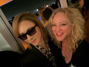 Virginia Madsen Instagram - Reunited my darling. Such a surprise. @yoshikiofficial such a wonderful evening. #yoshikiunderthesky