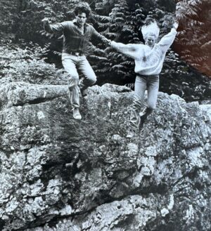 Virginia Madsen Instagram - A while ago in Hope Canada. Me and Craig and a 28 ft cliff. #firewithfiremovie #craigsheffer