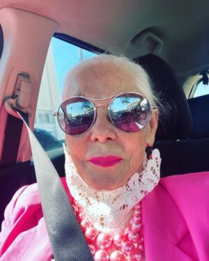 Virginia Madsen Instagram - This is how bad ass my Mom is on Barbie day. #91 #barbiemovie
