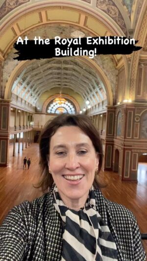 Virginia Trioli Instagram - Broadcasting live as the Dome Promenade re-opens! Look at this glory!
@abcinmelbourne @museumsvictoria