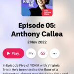 Virginia Trioli Instagram – You Don’t Know Anthony!
Episode 5 of You Don’t Know Me has landed – and the mischievous gorgeousness that is Anthony Callea – Forty years young – is answering the questions, between gales of laughter. He has a new album out and he’s great company. Link in my bio. Please like and share if you enjoy it too. #YDKM #melbourne #music #australianmusic #anthonycallea #virginiatrioli #fortylove #linkinbio Melbourne, Victoria, Australia