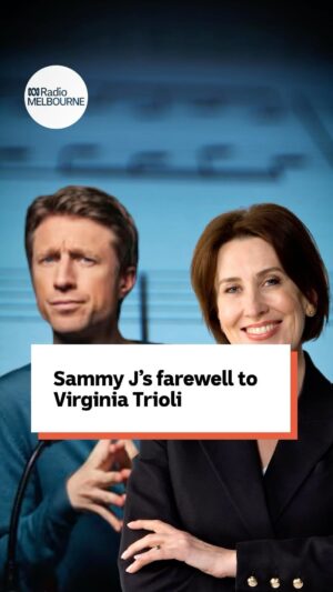 Virginia Trioli Instagram - It’s Virginia Trioli’s last show on ABC Radio Melbourne today, and Sammy J sent her off in the only way he knows how to - with a rousing comedic serenade. 🎶

#abc #abcradiomelbourne #sammyj