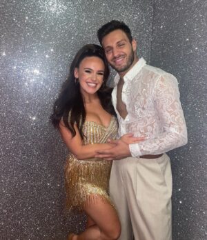 Vito Coppola Instagram - EVERYONE MEET MY PARTNER !!!!!!! 

I am OVER THE MOON that Vito is my partner. I’m so happy to be dancing with you @vitocoppola 💃🏽 

Can’t wait to show you all what we get up to! let’s go and have some fun 🪩✨ @bbcstrictly