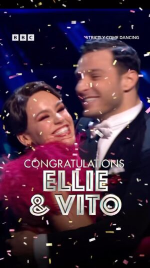 Vito Coppola Instagram - They did it! Your 2023 Strictly Come Dancing winners are... Ellie and Vito 🥳
