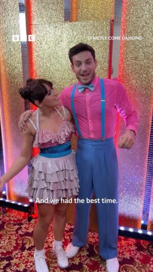 Vito Coppola Instagram - @ellielouiseleach and @vitocoppola must have us trapped in a love machine because we are OBSESSED with their Charleston 😍 #Strictly