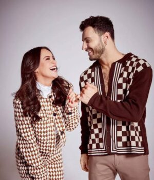 Vito Coppola Instagram - This is sooo much US 
Cannot wait to perform on the iconic Blackpool ballroom 🙈
I get emotional every time 🥹 and It’s so special ☺️🙌
I am so proud of you and grateful and happy for the amazing journey we are having together 😁🙏
I promise to give you the best Blackpool memories and I know that you will do the same my Lulú. Cannot wait to perform on that dance floor tomorrow 🤞😝

And for all of you beautiful people who support us we hope you will enjoy our dance.
Love you all 🩷🩵