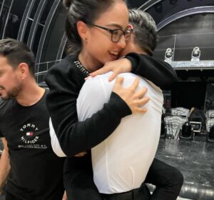 Vito Coppola Instagram - What an intense week it was…
We enjoyed so much! It was different from the usual Argentine tango in different ways..
Lulú was the strong and independent woman who is in control.
This journey is becoming more special every week. Through the dances and playing different characters we are able to discover many different sides of us, and I personally think that that’s what life is, a journey to get to know ourselves better…😊🙌

I am so so proud of you @ellielouiseleach and the woman you are becoming. 
Weeks ago I met a girl, and now look at you ♥️ and I am sure that you still have much more to show and much more to say Lulú.
Everyone is proud of you but mostly you have to be proud of yourself, because you and only you know all the sacrifices and the commitment needed to perform in that way, for someone who has Never danced before.
Brava Lulú 👏 keep going and let’s keep danciiiiing 💃🕺🪩

Thanks to two special people @leandropalou1 and @maria_tsiatsiani_official for the amazing choreography and much more…you brought us to a different dimension and we are so grateful for this. 🙏☺️

And last BUT NOT LEAST we want both say a massive and huge THANK to all of you beautiful people for supporting and voting us. We feel all the love and we do really feel all of you close to us. 🙏🙏🙏
All the gratitude we have towards you is beyond the words 🫶😊
We love you ♥️

And now let’s focus on Musical weeeek 🎵 🎶 
We are sooo exited and we have already started to work hard on our next dance.

Let’s gooo 💪😁

Happy Monday and have a good week beautiful people ☀️

🩷🩵