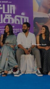 Viviya Santh Instagram - ‘சபா நாயகன்’ படக்குழு செய்தியாளர் சந்திப்பு | Saba Nayagan | #SabaNayagan Press Meet | #AshokSelvan #MeghaAakash, #KarthikaMuralidharan, #Chandini , #viviyasanth . Follow @thepapstersouth for more updates 🎥 @ashokselvan @meghaakash @karthikahp @viviyasanth @karvig @leon.james