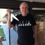 Wes Craven Instagram - Wearing my @redbubble t-shirt, "Stabby Road." http://www.redbubble.com/