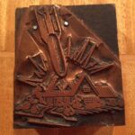 Wes Craven Instagram - Letterpress Printer's Block. From the 50's. Seemed oddly prescient. #hobby #collection