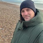 Will Buxton Instagram - PB on the beach. PB on the range. Lovely, cold, morning down south @psychobunny Brighton and Hove