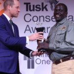 William, Prince of Wales Instagram – Proud to be the Patron of @tusk_org! Well done to all the winners for your commitment to conservation. Your dedication to protecting Africa’s wildlife is truly inspiring.

Tonight’s #TuskConservationAwards winners:

Prince William Award for Conservation in Africa – Ekwoge Abwe (Cameroon)

From brokering alliances to remedy historical conflicts, to contesting logging plans in one of the largest intact rainforests in one of Africa’s biodiversity hotspots, Ekwoge Abwe has given a lifetime’s work to securing a better future for his country’s people and wildlife.
–
The Tusk Award for Conservation in Africa – Fanny Minesi (Democratic Republic of the Congo)

A determined advocate for nature and people, Fanny Minesi rescues endangered bonobos from poachers, gives them sanctuary, and rewilds them in the rainforests of the DRC
–
Tusk Wildlife Ranger Award – Jealous Mpofu (Zimbabwe)

A home-grown hero, Jealous has dedicated his working life to protecting the painted dogs in and around Hwange National Park. He knows each dog as an individual – they are “his dogs”. London, United Kingdom