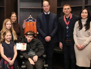 William, Prince of Wales Instagram - A pleasure to award Rob Burrow and Kevin Sinfield with their CBEs at Headingley today. Thank you both for your incredible efforts in raising awareness and funds for Motor Neurone Disease. Both true heroes of the #MND community and the Rugby Football League.