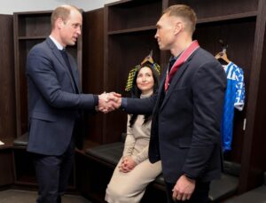 William, Prince of Wales Instagram - A pleasure to award Rob Burrow and Kevin Sinfield with their CBEs at Headingley today. Thank you both for your incredible efforts in raising awareness and funds for Motor Neurone Disease. Both true heroes of the #MND community and the Rugby Football League.