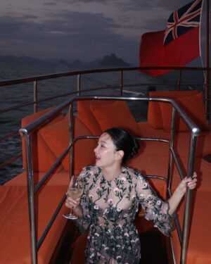 Woranuch Bhirombhakdi Instagram - WVD ❤️

#worraworldwide 
#ไปภูเก็ตไปกับแอร์เอเชีย 
#yachtcamarac 
@asiaglobalyachting