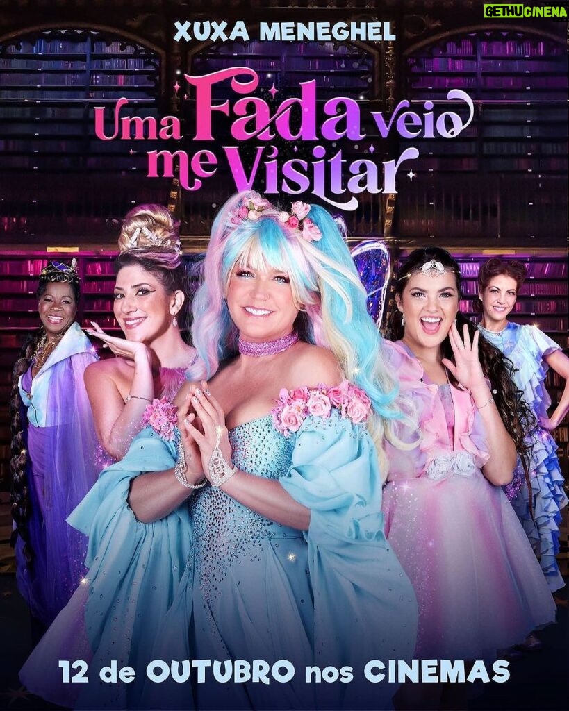 Xuxa Instagram - Tá chegando o dia de ver a loira nas telonas outra vez 😍🎬 O novo cartaz de "Uma Fada Veio Me Visitar" tá lindo demais!!! Dia 12 de outubro nos cinemas 💖❌ @umafadaveiomevisitar