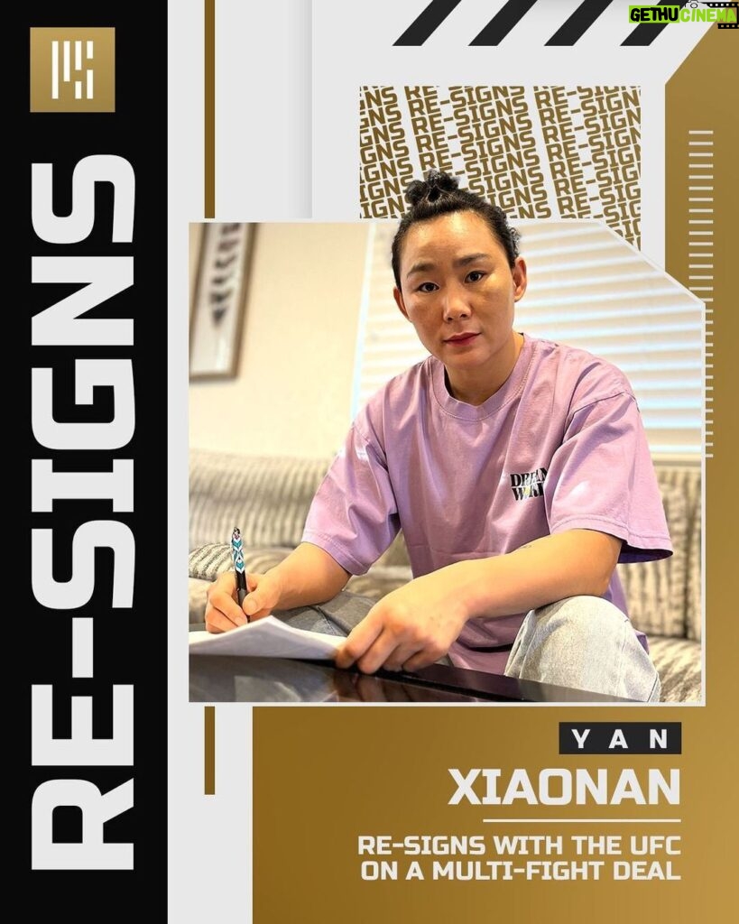 Yan Xiaonan Instagram - New UFC contract signed 🖋️ Thanks to my team 🫶 2023 will be a big year 🏆 Let’s go!🔥