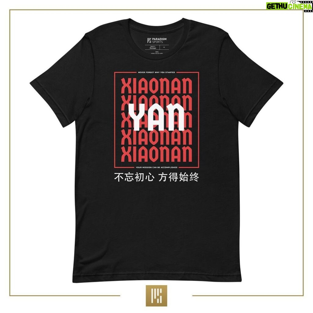 Yan Xiaonan Instagram - 不忘初心，方得始终。 Never forget why you started, your mission can be accomplished. New merch is available . Check it out through the link in bio😎 May 6th, see you in Newark! #UFC288 #yanxiaonan #mma