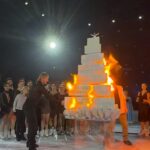 Yana Rudkovskaya Instagram - Happy birthday our one and onlу ! С днем рождения ,наш любимый Женечка @plushenkoofficial ! Будь счастлив и пусть исполняются все твои мечты . ❤️ PS . Спасибо @gravity.cake за уникальный торт 120 кг веса и с эффектом горения для нашего Чемпиона . Удивили так удивили )- лучшие 🔥