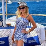 Yana Rudkovskaya Instagram – Welcome to the unique Louis Vuitton boat in Saint Tropez💙 Saint Tropez Plage De Pampelonne