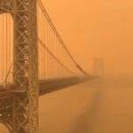 Yanet Garcia Instagram - This looks apocalyptic!!! New York City has some of the worst air quality in the world because of smoke that has drifted south from wildfires burning in Canada. Please stay safe and take care 🫶🏻🍎 New York, New York