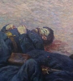Yannick De Martino Instagram - La vérité sans détour c’est que je suis un voyageur temporel. Voici une photo de moi dans le temps que les photos c’était des peintures. J’étais en train de faire un somme durant une guerre x.