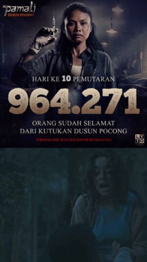 Yasamin Jasem Instagram - ayo cep bisa! Terima kasih untuk penonton @pamalimovie 
have a great weekend! jangan lupa ke bioskop terdekat dan nonton Pamali Dusun Pocong🩷