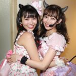 Yasuda Momone Instagram - . モノマネ公認いただきました🤣😈💗 次は本家のツノとしっぽ生やしたい！！ 大好きで憧れのみるきーさんと一緒にできて幸せ者です☺️💗 #わるきー #わるもも #nmb48live2020