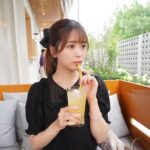 Yasuda Momone Instagram - かわちいコットンブラウス🖤 #meltie #フレンチガーリー #鶴見緑地 #大阪カフェ #botanicalhouse #osaka