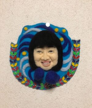 Yasuko Mitsuura Instagram - 本に載ってない、日の目を見ない作品を。藤原組長としずちゃんの、魔除け。