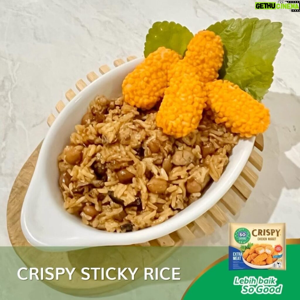 Yayan Ruhian Instagram - Hi Teman So Good, yuk cobain menu ala Chinese Food yang YUMMY & UNIK ini! Sticky Rice merupakan salah satu menu populer di Singapura yang disukai keluarga, rasanya yang gurih dan lezat. Sajikan menu Sticky Rice-mu dengan So Good Ayam Potong Paha Dada yang fresh dan So Good Crispy Chicken Nugget yang kriuk-kriuk, dijamin nagih 👌 Yuk, recook resep Crispy Sticky Rice! 😀 #ChickenNugget #NagetAyam #CrispyChickenNugget #NagetAyamKrispi #StickyRice #CrispyStickyRice #SoGood #LebihBaikSoGood #greget