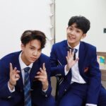 Yu-Jia Lin Instagram - 原子少年畢業了🎓 終究還是離不開你⋯(*¯︶¯*) 讓我們兩個在AcQUA繼續發光✨ 希望大家持續支持我們！ #林毓家 #家家 #李秉諭 #貢丸 #原子少年 #AcQUA #水星