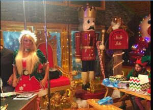 Yvette Rachelle Instagram - 🎅🎅🎄🎄Happy Ho Ho Holidays🎄🎄⛄️⛄️Behind the scenes shot from #universalpictures film #SantaStoleOurDog Co-Starring with my late buddy #EdAsner that is probably still upset he had to wear a Santa 🎅 suit in 100 degree weather. It was so hot out even in my costume as ❄️❄️Snowflake the Elf with tights and layers of #fauxfur skirts and hat. And , No I am not one of the #elfonashelf #elfontheshelf Though I do hail from the #northpole helping #santaclaus get ready as #christmastime is here! Just love giving gifts🎁 😇helping charities, baking #christmascookies like homemade #Swedish  #gingerbread and putting up 🎄🎄🎄⛄️⛄️#christmasdecorations . The tall handpainted wooden #Nutcrackers on set were impressive and tall . They were very heavy taking 6 adult men to carry them into the studio⛄️⛄️❄️❄️Tis the Season to be merry and grateful for our ❤️loved ones , friends and pets🐶🐰😻🎄❤️Sending #peaceonearth love and joy this Holiday Season❤️🎄Actress #Yvette #Rachelle