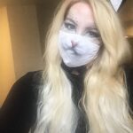 Yvette Rachelle Instagram - 👻 #Boo 👻 #Meow 🐱 Hope everyone had a fun #safetravels #happyhalloween🎃👻🕸 I decided this year with another year of #covid around to be a cute funny safety #facemask white #felinefriendsofinstagram 😻😻 kitty cat wearing #clothmask #kittensofinstagram #catsloverclub 🐈‍⬛ Utilizing some #maccosmetics and natural organic #pacificabeauty I transformed into #catoftheday or night! It turned out prrrr #purfect ! And of course being a #swedishmodel giving out #Swedishfish the 🍬🍬sweet chewy #veganfood fish shaped candy 🍭🍭Did you know Swedish Fish were originally created in 1950’s by Swedens candy Company #Malaco which in Sweden they call it #pastellfiskar ! In Scandinavia #blacklicorice is popular and many suspect they taste like #ligonberries a bright red berry found in #nordicinspiration cuisines. Plus , my love of anything chocolate so #chocolateaddict got #kitkat #betterwithmms and #twix as I was the Be‘Twix’ing🐱 cat… for all you cat lovers #pininterest #theatricalmakeup #halloweenmakeup fans out there! Do #Besafe out there maybe even adopt a stray cat 🐱 as every cat 🐈 needs a home🏡 Hugs, Actress Animal Activist Yvette Rachelle 😻😻😻