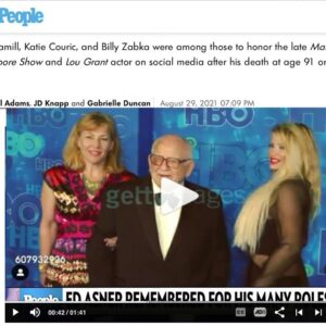 Yvette Rachelle Instagram - 🌈🌈Thanks for all your well wishes for #edasner #ripedasner he would of gotten a kick out of seeing so much #love , #respect and admiration for him! It’s been hard to watch the news with stories everywhere on Ed especially when you are close friends and he is like a Grandpa to you ! Big thanks to #peoplemagazine #PeopleTV People did a nice story on Ed and he really enjoyed this #picoftheday as this was #emmyawards #HBO and with his nice daughter #KateAsner . Ed joked and said I looked like his Granddaughter in this pic! We all had such a fun evening that night and talked on Red Carpet about our upcoming #cute and funny Christmas movie we were Co Starring in together #santastoleourdog that has lots of # dogs in it as Ed #lovesdogs. Then later in the evening #gameofthrones Actor #peterdinklage won Best Actor Emmy Award and Ed couldn’t go stand in line to Congratulate his #newlinecinema #elfmovie Co-Star as we had to get Ed back as it was getting late so I jumped into action crawled under several tables in my long evening dress and peeked up from a table to give Peter a message from Ed that he was so proud of him! Peter laughed and thanked me for cleverly getting message to him and was grateful for Ed for such praise.Then when we were leaving , the shenanigans didn’t stop as someone tripped on my long evening dress train (Note to myself #fashiontip wearing dresses with tails not a good idea at Parties everyone steps on them!) and I lost balance and was falling then who jumps in to catch me? #HBO Game of Thrones Actor #nikolaicosterwaldau he clearly saw another #Nordic actor needed saving and he caught me in his arms.. So galant! Ed was laughing at this whole scene! And said tails are only for men’s tuxes not women’s dresses! Great times #instagood  #instalikesback 🌈🌈Sending hugs to Ed in heaven😇😇 Peace & #liveyourbestlife Hugs ❤️ love ❤️ Actress #swedensnexttopmodel #animalactivist #yvetterachelle
