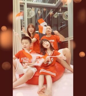 Yvonne Lim Instagram - Seems it was not too long ago we attended 🇸🇬 NDP last year...😍 #happyAJ & #happyAlexa are still reminiscing about it and it will always be an important day to me wherever i am...🇸🇬🥰
.
I am glad my kids are as proud as i am to be Singaporean and they enjoy singing to different NDP theme songs each year (even those before they were born...🥰)
.
Well since we aren't able to this year, we decided to create our NDP celebration #singaporespirit at home instead! 🇸🇬🙌🏻😘 
.
我们在家，拿着🇸🇬国旗，一边唱歌一边挥舞着，其实还蛮有感觉的！😍 不舍得把 《Shine Your Light》剪短，只好让大家听听全首啦！自己加的效果还OK吧？🥰😆✌️
.
Happy 58th Birthday Singapore!! 🇸🇬😘
㊗️我国，国泰民安，风调雨顺！生日快乐！🇸🇬🎂
I Love You Singapore!! 
❤️❤️❤️❤️❤️❤️❤️❤️
.
#NDP2023
#happy58thbirthdaySingapore
#ShineYourLightSG
#OnwardAsOneSG 
#SG58
#proudtobesingaporeans 
#NDPathome
#myjoyandhappiness
#mysunshine
#happymummy
#国庆日
#新加坡女婿
#平安
#健康
#感恩
.
Music by Don Richmond
Lyrics by Don Richmond and Shigga Shay 
Additional Lyrics by Sara Wee
Produced and Arranged by Bani Hidir and Don Richmond