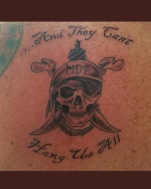 Zach McGowan Instagram - “To fear death is a choice” “and they can’t hang us all.”
Love all the tattoos, send me yours on Twitter or DM me and I will try to repost them here periodically. With all the madness going on, don’t forget to live your life the way you want to live it. 🗡💀♥️