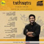 Zakir Khan Instagram - Mai “Tathastu” le kar Australia ja raha hoon. Agar aap wahan rehte hain toh zaroor aaiyega. Aur agar apne peechle dino me yeh show dekha hai Toh apne Australia ke doston ko zaroor bheje. #Tathastu #zakirkhan #AustraliaTour