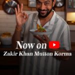 Zakir Khan Instagram - Aaj ki recipe hai @zakirkhan_208 bhai ki favourite. Now you know the recipe too! Video now up on my YouTube channel. Recipe link in bio and story. . . . #ranveerbrar #chef #food #zakirkhan #muttonkorma #muttonrecipe #mutton #tips #newrecipealert #newrecipe #outnow