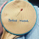 Zhang Meng'er Instagram - Just wanna show off my needle work skill, and my perfect match😉