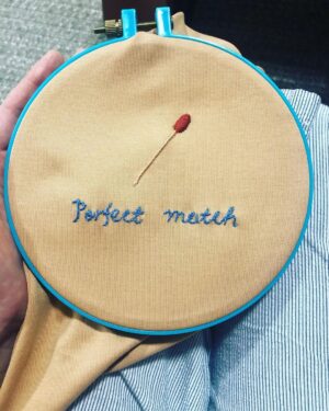 Meng'er Zhang Instagram - Just wanna show off my needle work skill, and my perfect match😉