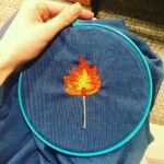 Zhang Meng'er Instagram - Just wanna show off my needle work skill, and my perfect match😉