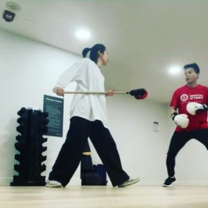 Meng'er Zhang Instagram - New training method 🤪