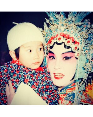 Meng'er Zhang Instagram - Happy World Theatre Day~
Theatre is where I grew up, my childhood playground, my first school, and a place I always think of✨
P1 is my mom’s old stage still, she’s an incredible actor, and my first acting teacher;
P2 in the circle is my dad, he was an amazing stage designer, used to work in the same theater with my mom(yes that’s how they met and where I came from 😊);
P3 is the first time I watched a Beijing Opera , the leading lady who held me is my grand auntie. (I didn’t recognize her 😂)