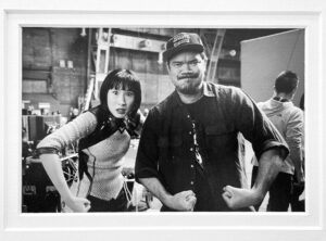 Meng'er Zhang Instagram - I was extremely lucky to have @destindaniel as the director of my first film. He gave me the utmost trust. The first time I went to see myself in the monitor, he said “tell me what you see and how you feel, so I can help you better.” He was always patient with me, always clear about what he wants without giving me any pressure. He understands my weirdness and protects it. Because of him, this movie is and will forever be so special. ♥️@shangchi 
📸 @jasinboland