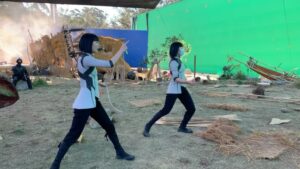 Meng'er Zhang Instagram - Congratulations to my amazing stunt doubles! 
Stunt doubles don’t get enough credit. They put their lives on the line to make the characters come to life, they deserve the spotlight and respect!
Girls! We completed the character together!
@shangchi 
Also not photo’s here is @millielohloh