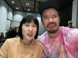 Meng'er Zhang Instagram - I was extremely lucky to have @destindaniel as the director of my first film. He gave me the utmost trust. The first time I went to see myself in the monitor, he said “tell me what you see and how you feel, so I can help you better.” He was always patient with me, always clear about what he wants without giving me any pressure. He understands my weirdness and protects it. Because of him, this movie is and will forever be so special. ♥️@shangchi 
📸 @jasinboland